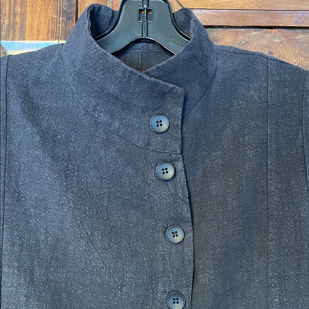 Lurdes Bergada  Black Women's Button-Up Blazer - Picture 2 of 16